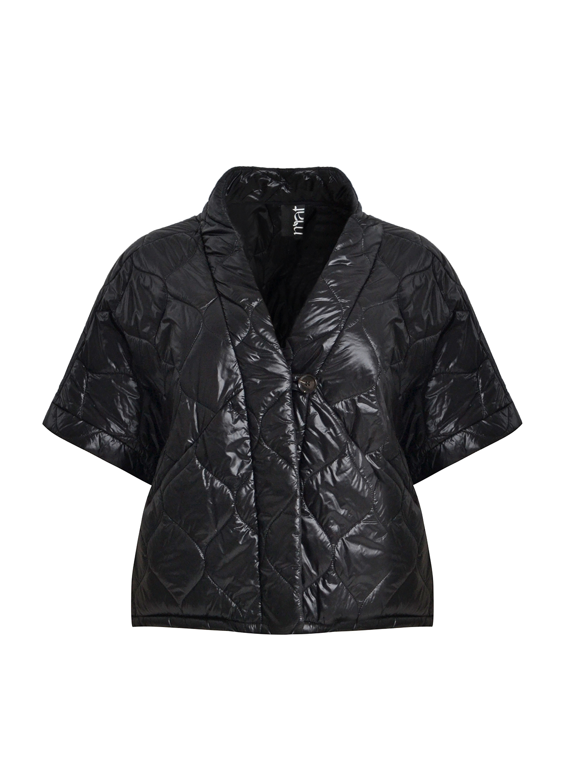 Καπιτονέ τζάκετ με κοντό μανίκι φωτογραφία