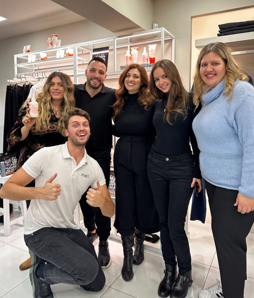 Bumble and bumble live hair day at Ermou 74 mat. flagship store