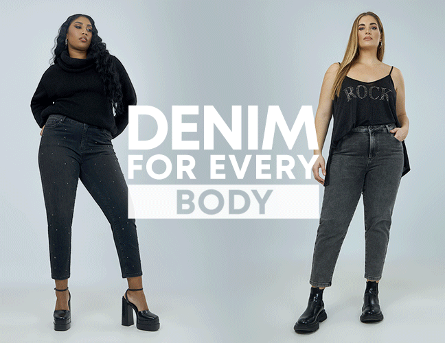 denim outfits από τη νέα συλλογή της mat fashion