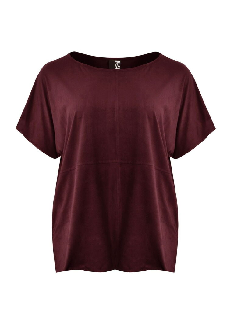 Μπλούζα με suede υφή mat fashion