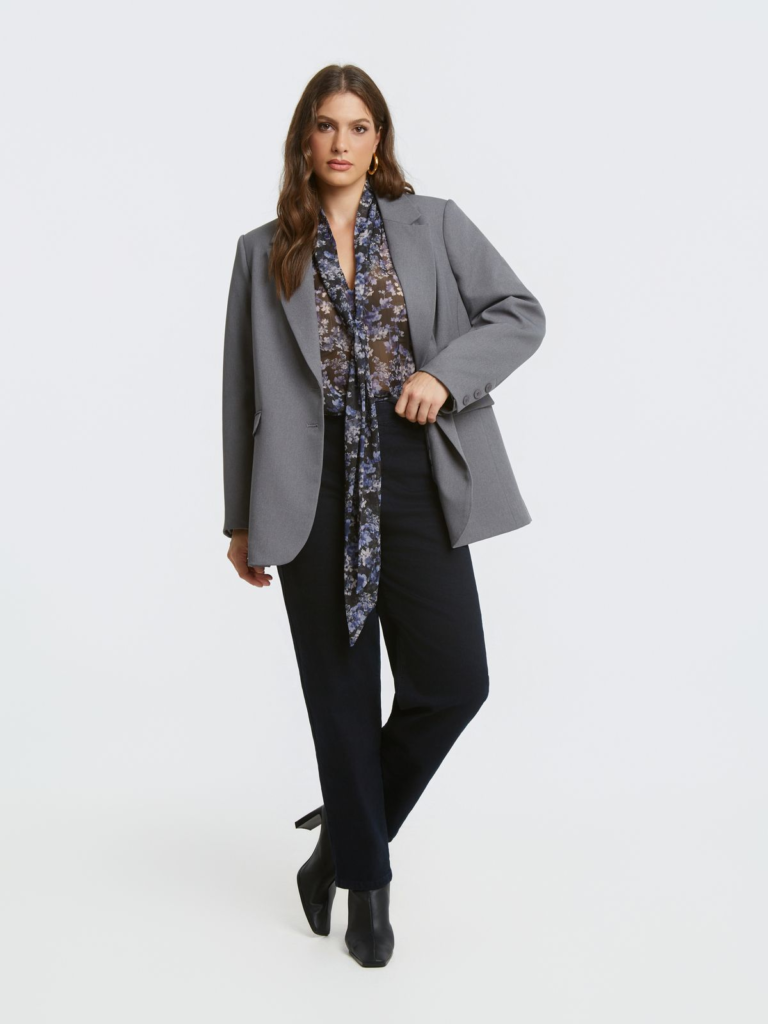 Κλασικό tailored σακάκι mat fashion