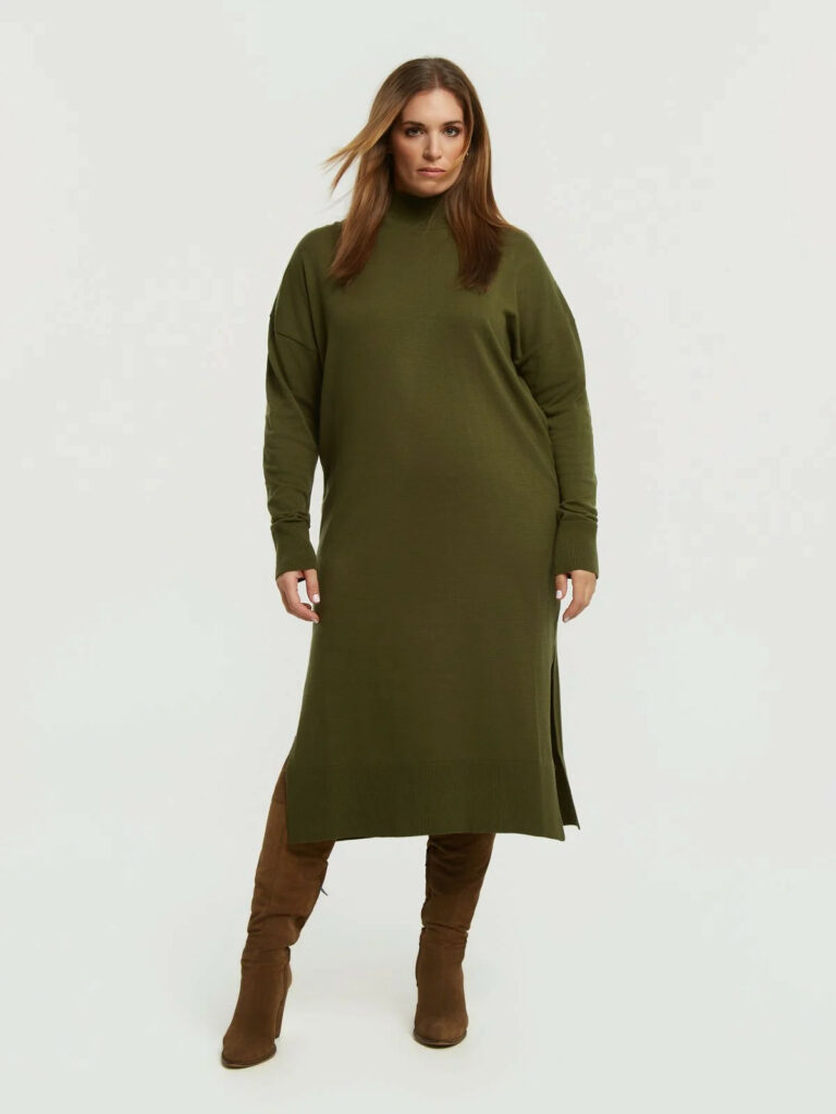 Πλεκτό φόρεμα ζιβάγκο από το mat fashion.