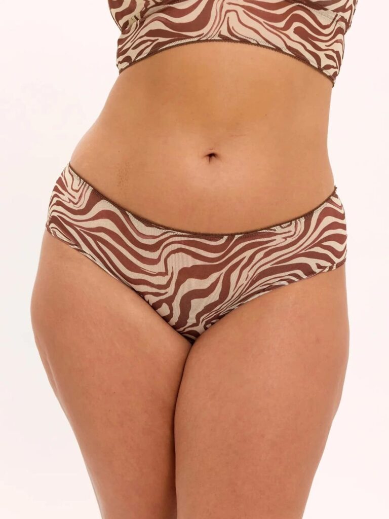 Διχτυωτό σλιπ Hipster Zebra Understatement mat fashion