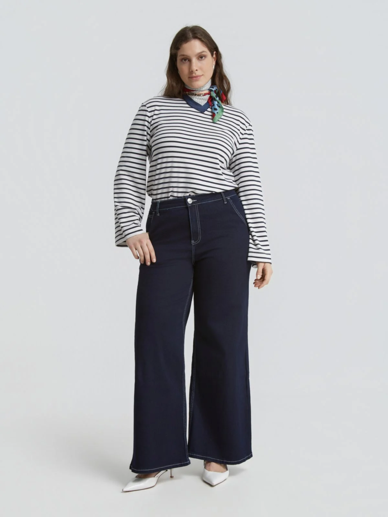 Τζιν ψηλόμεσο wide-leg denim
mat fashion - Ιδέες για Casual και Σικ Βραδινό Ντύσιμο με Τζιν & Στυλιστικά Tips!